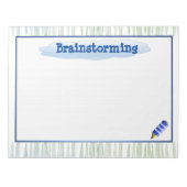 学生ブレーンストーミングと数式メモ帳 ノートパッド (正面)