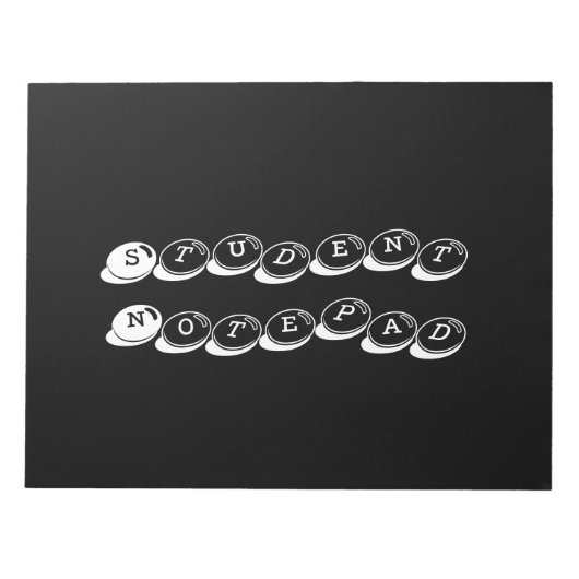 学生メモ帳40スタイリッシュペ書ージ ノートパッド (正面)