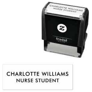 学生モダンパーソナライズされた名 セルフインキングスタンプ