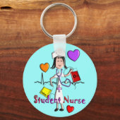 学生ユニークナースギフト3Dグラフィックス キーホルダー (正面)