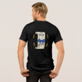 学生ローン完済 - 借金ゼロのお祝い トライブレンドＴシャツ (裏面全面)