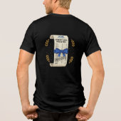 学生ローン完済 - 借金ゼロのお祝い トライブレンドＴシャツ (裏面)