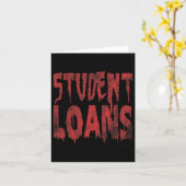 学生ローン支払いハロウィーン衣装アイディアグループ カード (黄色い花)