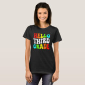 学生先生ハローサードグレード新学期F Tシャツ (正面フル)