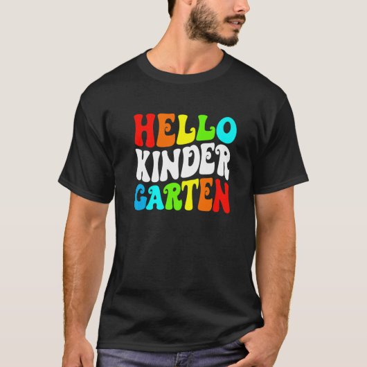 学生先生ハロー幼稚園新学期 Tシャツ (正面)