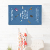 学生先生新学期の個人用設定 横断幕 (インサイチュ)