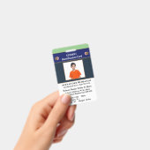 学生写真 学校 ID 認証カード バッジ (手持ち)