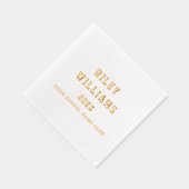 学生卒業大学スポーツフォント卒業 箔ナプキン (右)