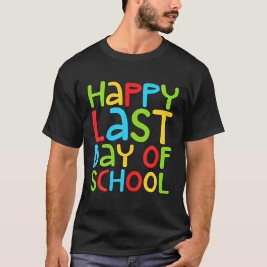 学生及び先生の幸せな最終日Gif Tシャツ (正面)