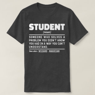 学生名詞定義おもしろい卒業あり Tシャツ