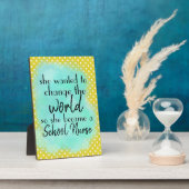 学生向けナース、トレンディー及びお尻 フォトプラーク (側面)