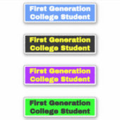 学生向け – 第一世代の大学生 シール (正面)