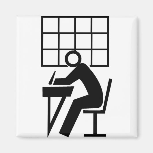 学生図 マグネット (正面)