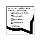 学生学の行動 ラバースタンプ (インプリント)