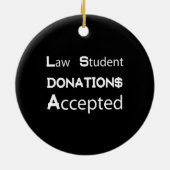 学生寄付金の受付 セラミックオーナメント (裏面)