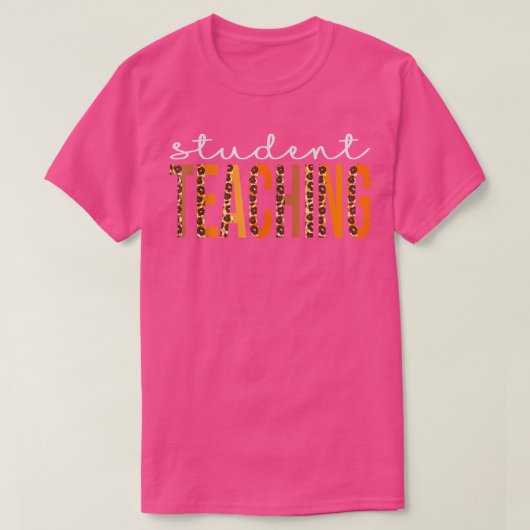 学生教えレオパード分隊かわいい秋秋Th Tシャツ (デザイン正面)