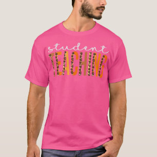 学生教えレオパード分隊かわいい秋秋Th Tシャツ