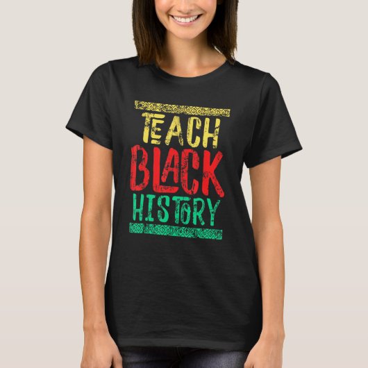学生教え向け黒い履歴月先生 Tシャツ (正面)