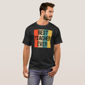 学生最高のの先生に対する先生 Tシャツ (正面フル)