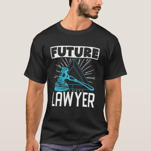 学生法学書記未来弁護士弁護士 Tシャツ (正面)