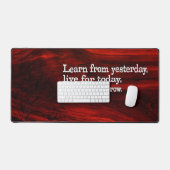「学生活、希望」の感動的引用文 デスクマット (キーボード&マウス)