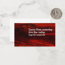 「学生活、希望」の感動的引用文 ノートカード