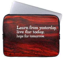 「学生活、希望」の感動的引用文 ラップトップスリーブ