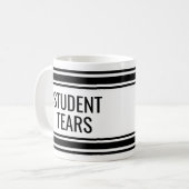 学生涙 – おもしろい先生教室Decor コーヒーマグカップ (正面左)