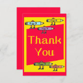 学生用の鉛筆サンキューカード サンキューカード (正面/裏面)