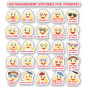 学生用ステッカーカッコいい勇気付けられる シール (正面)