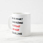 学生素晴らし運転手 コーヒーマグカップ (正面左)