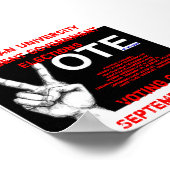 学生自治体選挙 ポスター (角)