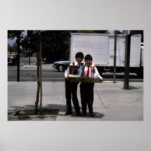 学生誇りを持った，チリ，サンティアゴ ポスター (正面)