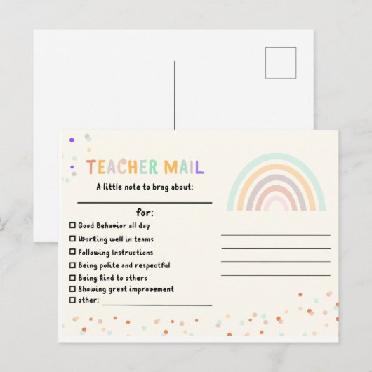 学生謝意はがき ポストカード (正面/裏面)