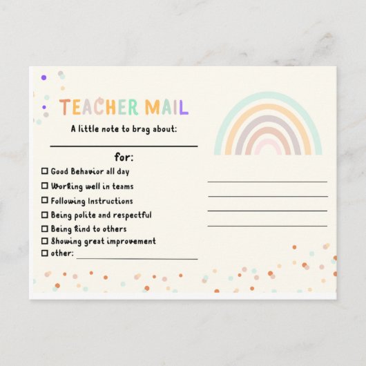 学生謝意はがき ポストカード (正面)