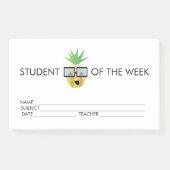 学生賞の受賞Pineapple Post-it Notes ポストイット (正面)