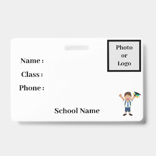 学生身分証明バッジ バッジ (正面)