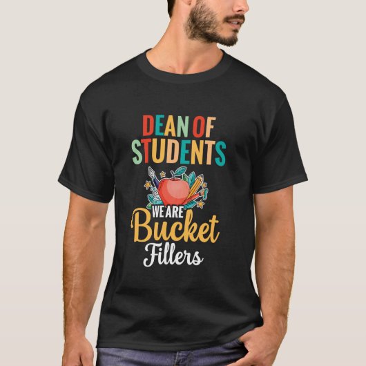 学生部長 私たちはバケツを満たす者 大学 Tシャツ (正面)