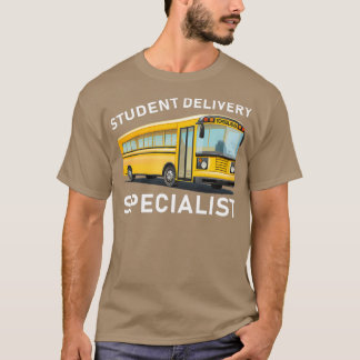 学生配達専門学校行バス5 Tシャツ
