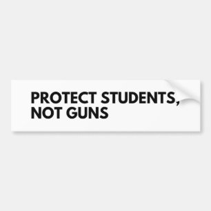 学生銃ではなくを保護して下さい バンパーステッカー