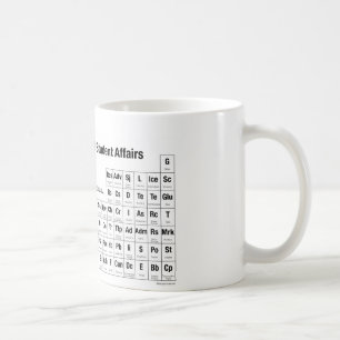 学生関係事務のマグの周期表 コーヒーマグカップ