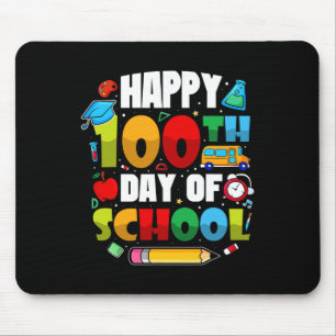 学生100日の学校先生2023少年と マウスパッド