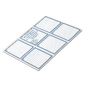 学生「ノートを取る」ポケットパンフレット/ブックマーク ノートパッド (アングル)