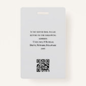 学生/モダン先生グリーンフォトスクールロゴ バッジ (裏面)