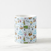 学生、学校、勉強漫画 コーヒーマグカップ (中央)