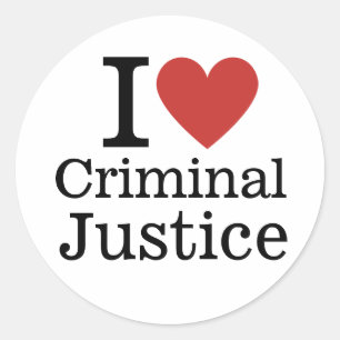 学生❤️/教員の刑事司法が大好き ラウンドシール