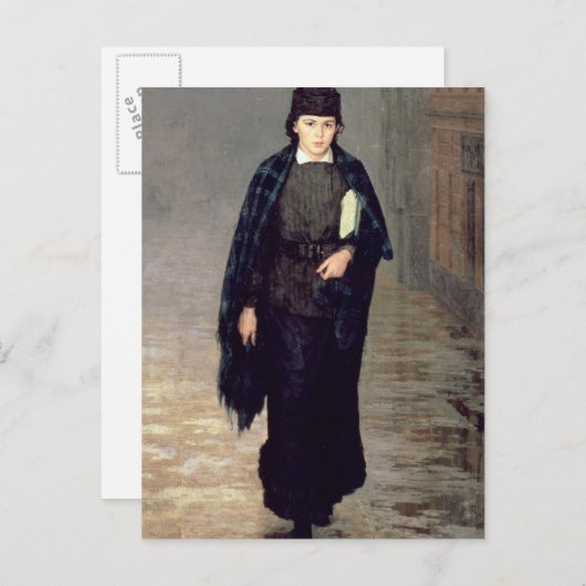 学生， 1883 ポストカード (正面/裏面)