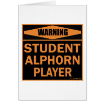 学生Alphornプレーヤー