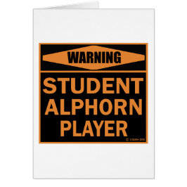 学生Alphornプレーヤー