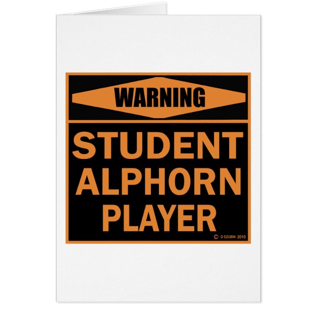 学生Alphornプレーヤー (正面)